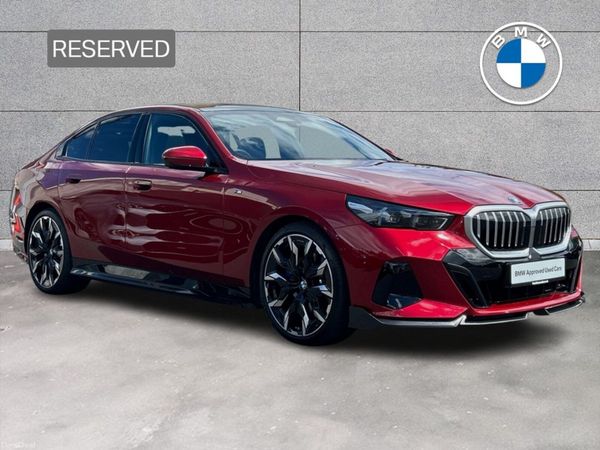 BMW 5-Series Saloon, Petrol Plug-in Hybrid, 2026, Red
