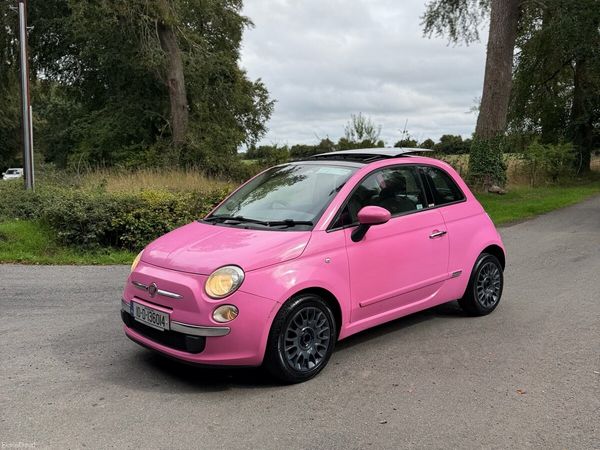 Fiat 500 Hatchback, Petrol, 2010, Pink