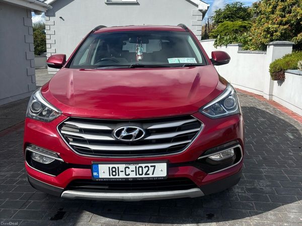 Hyundai Santa Fe SUV, Diesel, 2018, Red