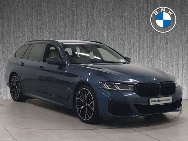 BMW 5-Series Estate, Diesel, 2023, Blue