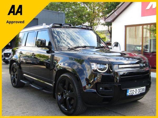 Land Rover Defender Estate, Petrol Plug-in Hybrid, 2023, Black