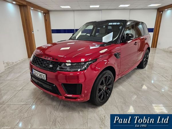 Land Rover Range Rover Sport Estate, Petrol Plug-in Hybrid, 2022, Red
