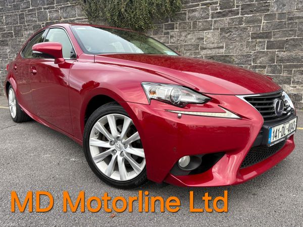 Lexus IS Saloon, Petrol Hybrid, 2014, Red