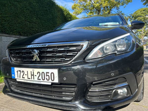 Peugeot 308 Hatchback, Petrol, 2017, Black