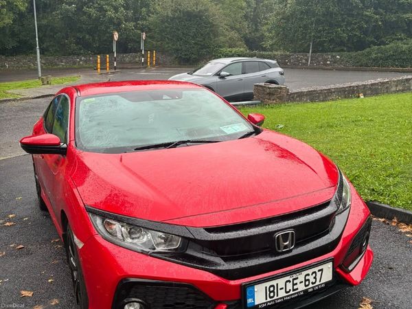 Honda Civic Hatchback, Petrol, 2018, Red