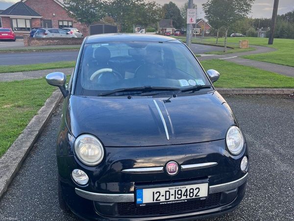 Fiat 500 Hatchback, Petrol, 2012, Black