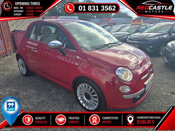 Fiat 500 Hatchback, Petrol, 2013, Red