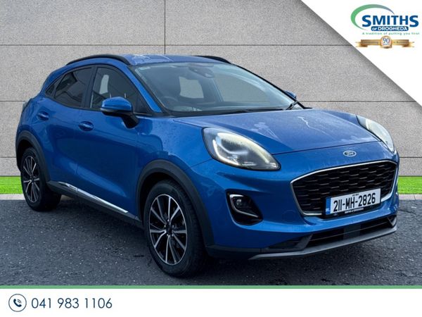 Ford Puma MPV, Petrol Hybrid, 2021, Blue