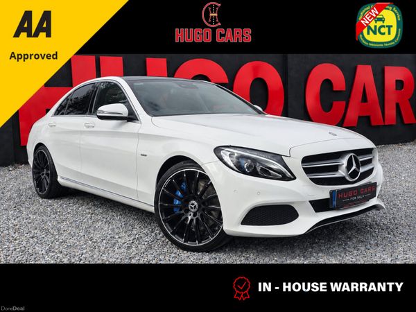 Mercedes-Benz C-Class Saloon, Petrol Plug-in Hybrid, 2016, White