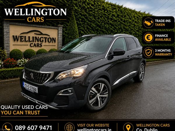 Peugeot 3008 SUV, Petrol, 2017, Black