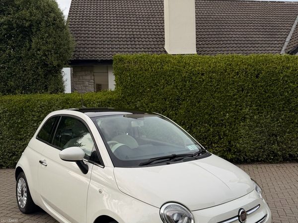 Fiat 500 Hatchback, Petrol, 2017, White