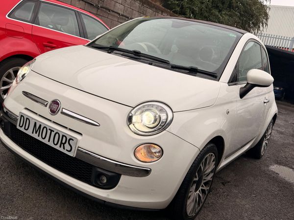 Fiat 500 Convertible, Petrol, 2015, White
