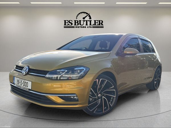 Volkswagen Golf Hatchback, Petrol, 2019, Gold