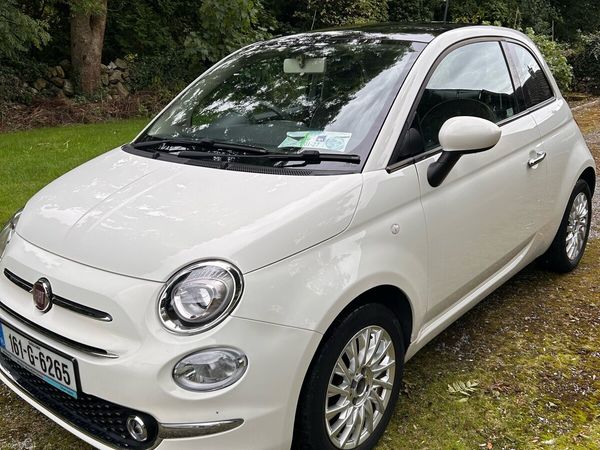Fiat 500 Hatchback, Petrol, 2016, White