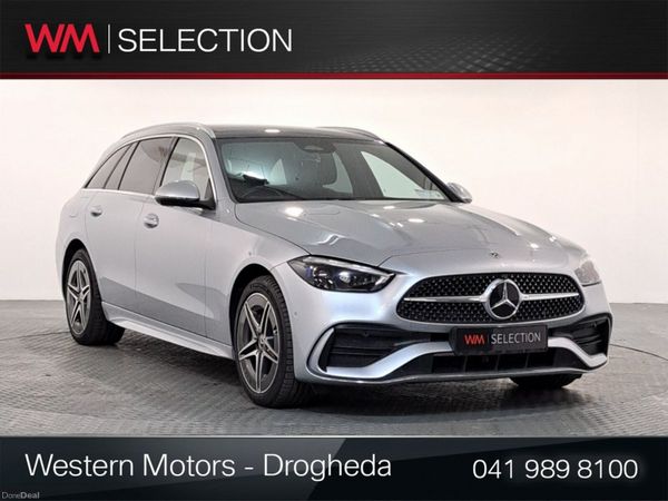 Mercedes-Benz C-Class Estate, Petrol Plug-in Hybrid, 2024, Silver
