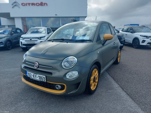 Fiat 500 Hatchback, Petrol, 2016, Green