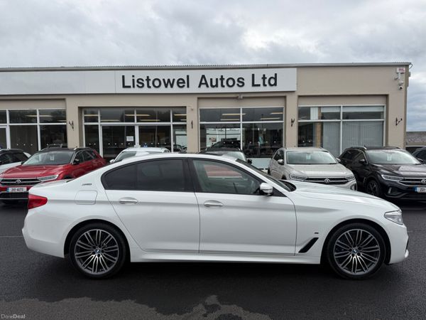 BMW 5-Series Saloon, Petrol Plug-in Hybrid, 2017, White