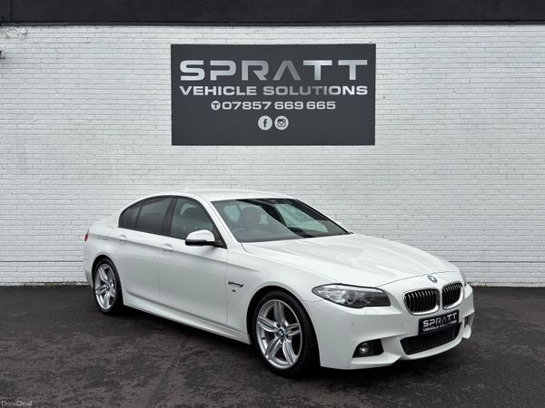 BMW 5-Series Saloon, Diesel, 2015, White