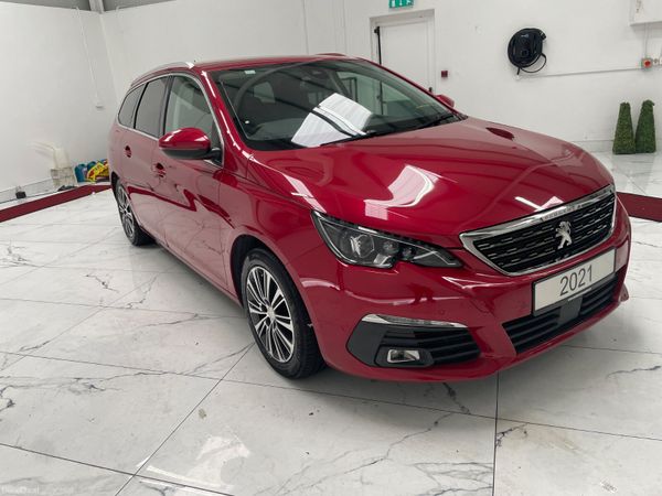 Peugeot 308 Estate, Diesel, 2021, Red