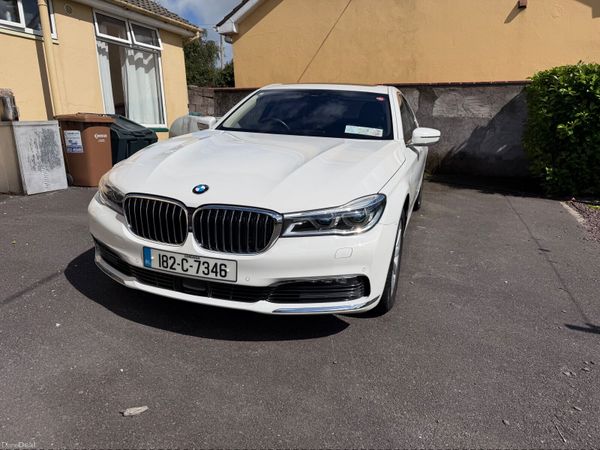 BMW 7-Series Saloon, Petrol Hybrid, 2018, White