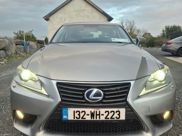 Lexus IS Saloon, Petrol Hybrid, 2013, Silver