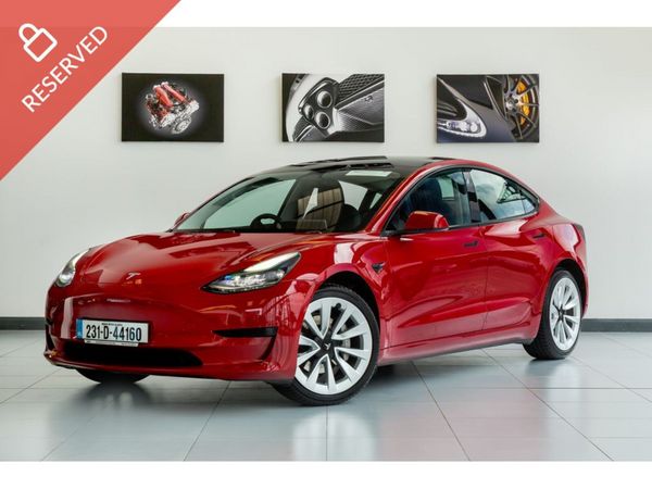 Tesla Model 3 Saloon, Electric, 2023, Red