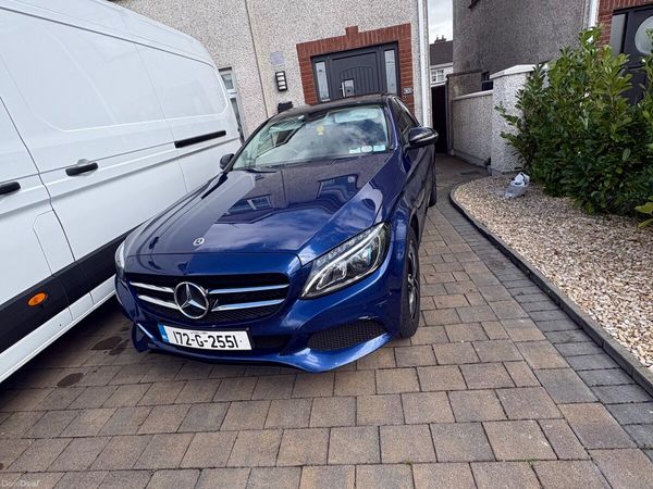 Mercedes-Benz C-Class Saloon, Petrol Plug-in Hybrid, 2017, Blue