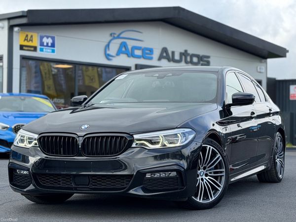 BMW 5-Series Saloon, Petrol Hybrid, 2019, Black