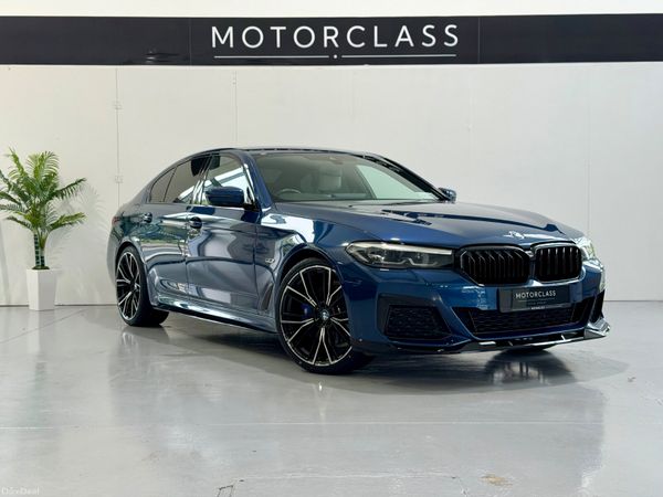 BMW 5-Series Saloon, Petrol Plug-in Hybrid, 2022, Blue
