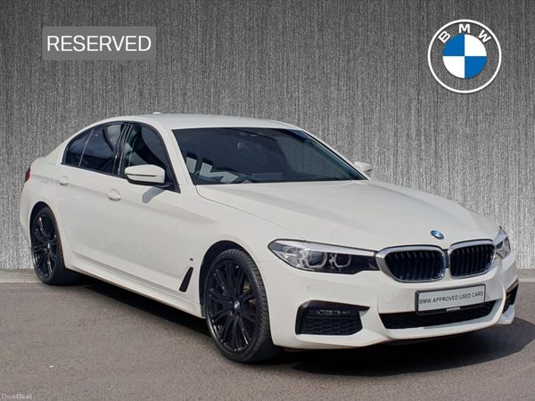 BMW 5-Series Saloon, Petrol Plug-in Hybrid, 2020, White
