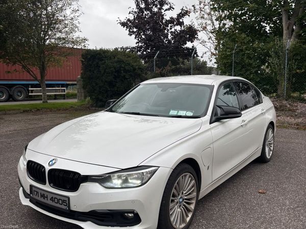BMW 3-Series Saloon, Petrol Plug-in Hybrid, 2017, White