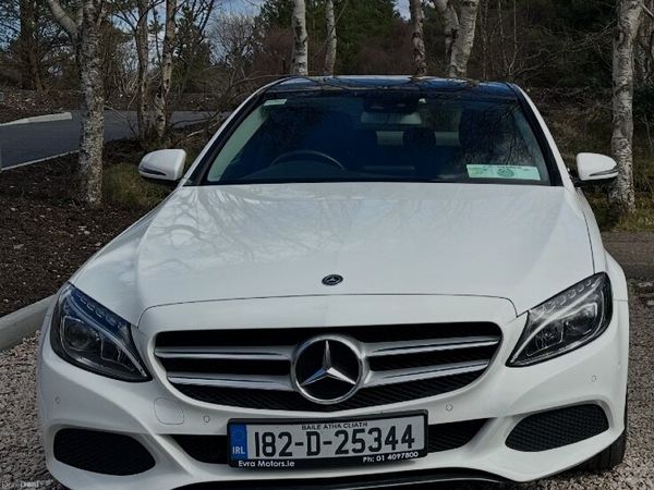 Mercedes-Benz C-Class Saloon, Petrol Plug-in Hybrid, 2018, White