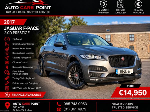 Jaguar F-Pace SUV, Diesel, 2017, Grey