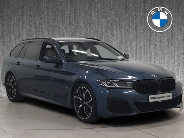 BMW 5-Series Estate, Diesel, 2023, Blue