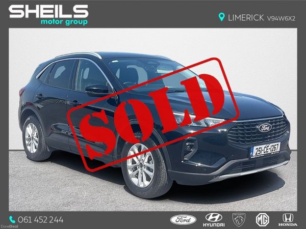Ford Kuga SUV, Petrol Plug-in Hybrid, 2025, Black