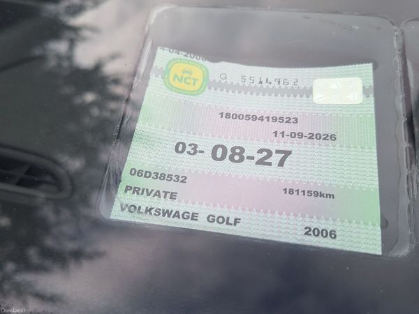 Volkswagen Golf Hatchback, Petrol, 2006, Black