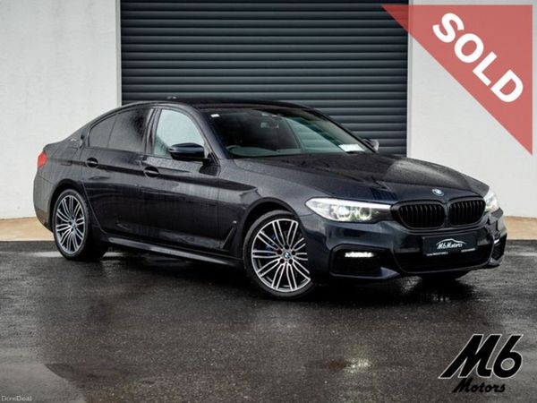 BMW 5-Series Saloon, Petrol Plug-in Hybrid, 2019, Black