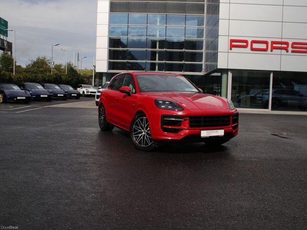 Porsche Cayenne SUV, Petrol Plug-in Hybrid, 2024, Red