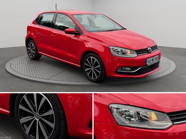 Volkswagen Polo Hatchback, Petrol, 2014, Red