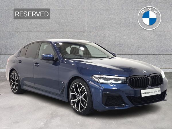BMW 5-Series Saloon, Diesel, 2021, Blue