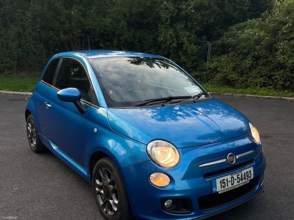 Fiat 500 Hatchback, Petrol, 2015, Blue