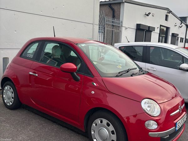 Fiat 500 Hatchback, Petrol, 2015, Red