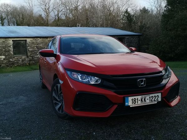 Honda Civic Hatchback, Petrol, 2018, Red