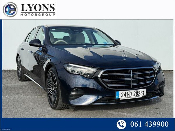 Mercedes-Benz E-Class Saloon, Diesel Hybrid, 2024, Blue
