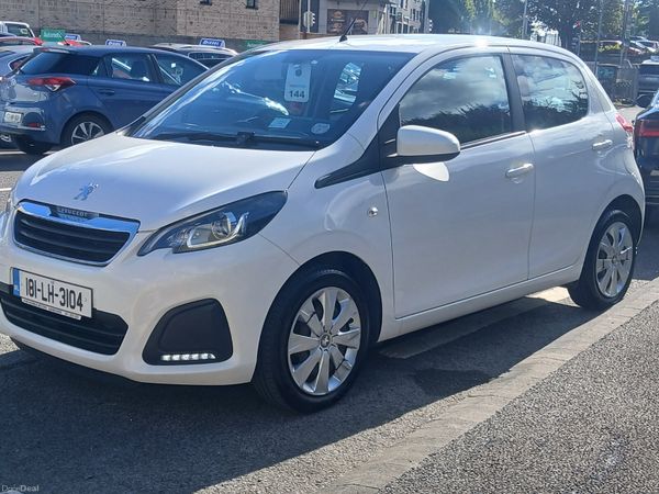 Peugeot 108 Hatchback, Petrol, 2018, White