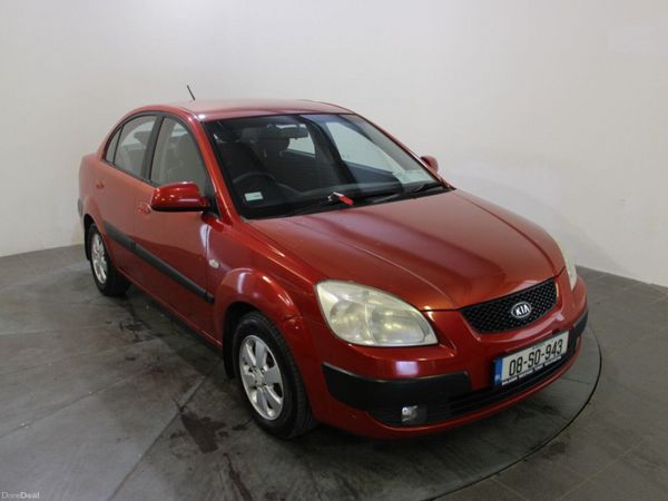 Kia Rio Saloon, Petrol, 2008, Red