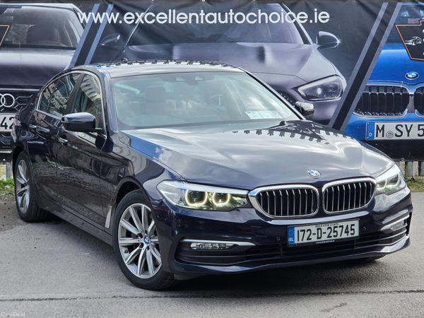 BMW 5-Series Saloon, Petrol Plug-in Hybrid, 2017, Blue