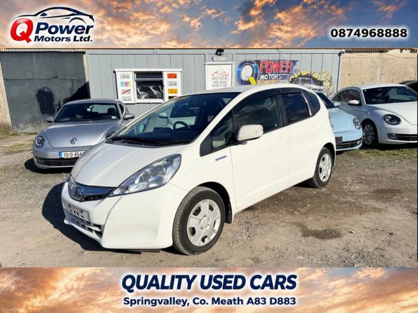 Honda Fit Hatchback, Petrol Hybrid, 2013, White