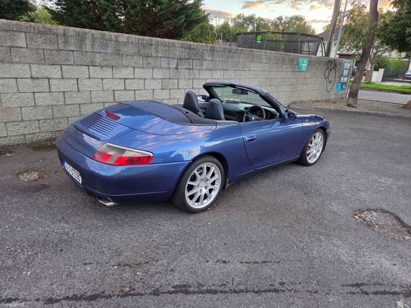 Porsche 911 Convertible, Petrol, 2000, Blue