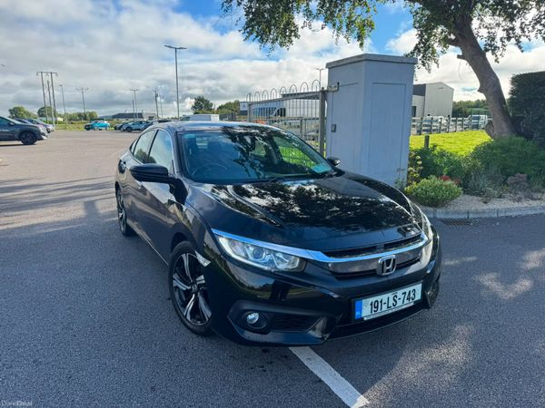 Honda Civic Saloon, Petrol, 2019, Black